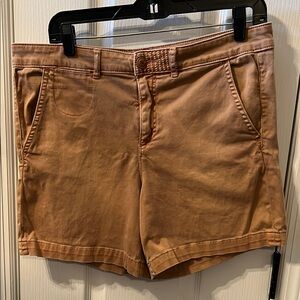 Women's Tan Casual Shorts Chino by Anthropologie